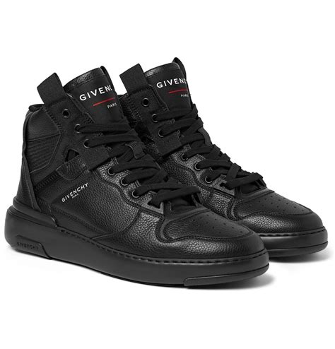 givenchy men's sneakers black|givenchy wing high top sneakers.